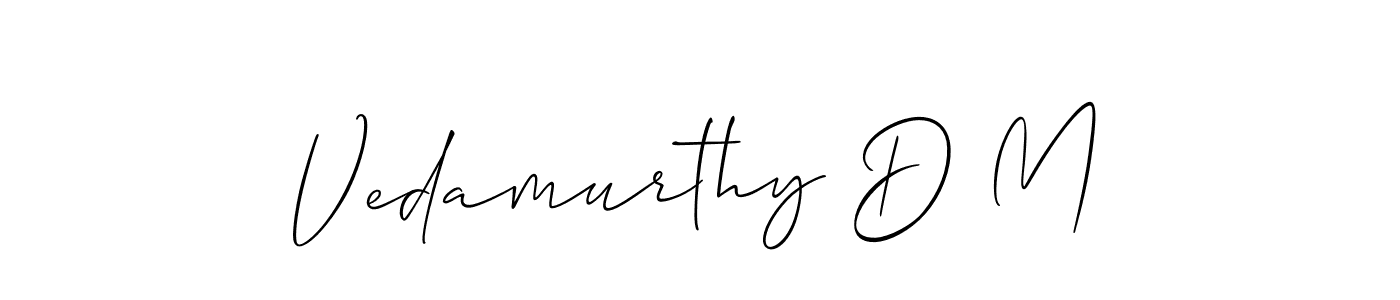 Here are the top 10 professional signature styles for the name Vedamurthy D M. These are the best autograph styles you can use for your name. Vedamurthy D M signature style 2 images and pictures png