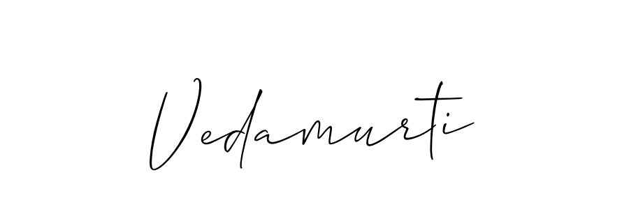 Design your own signature with our free online signature maker. With this signature software, you can create a handwritten (Allison_Script) signature for name Vedamurti. Vedamurti signature style 2 images and pictures png