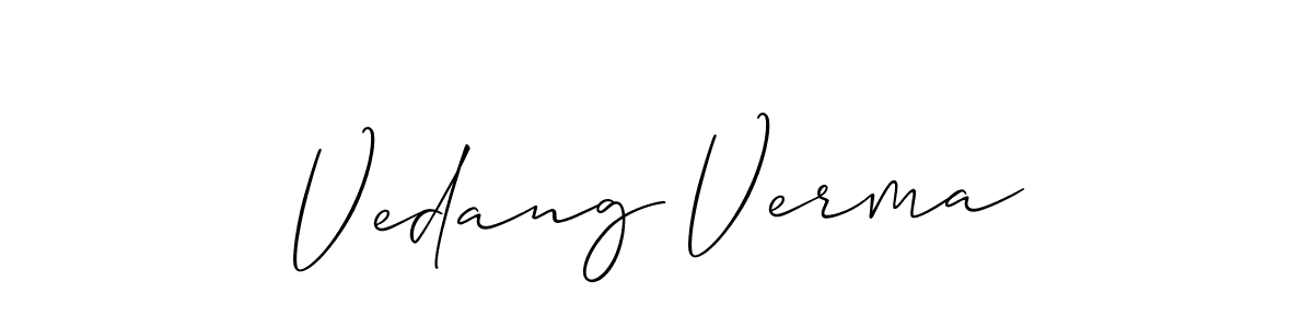 Check out images of Autograph of Vedang Verma name. Actor Vedang Verma Signature Style. Allison_Script is a professional sign style online. Vedang Verma signature style 2 images and pictures png