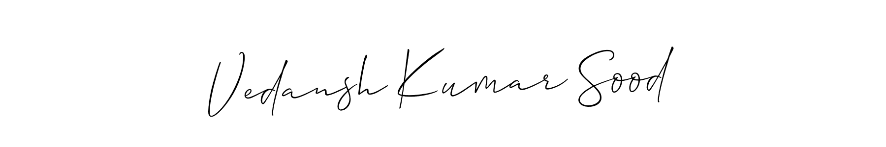 See photos of Vedansh Kumar Sood official signature by Spectra . Check more albums & portfolios. Read reviews & check more about Allison_Script font. Vedansh Kumar Sood signature style 2 images and pictures png