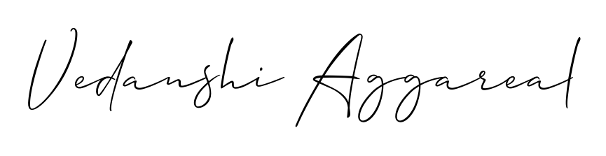 Upgrade your professional image with Vedanshi Aggareal signature created with Allison_Script font. Fast, free, and watermark-free download. Vedanshi Aggareal signature style 2 images and pictures png