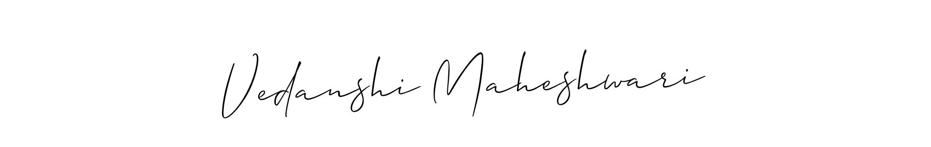 Similarly Allison_Script is the best handwritten signature design. Signature creator online .You can use it as an online autograph creator for name Vedanshi Maheshwari. Vedanshi Maheshwari signature style 2 images and pictures png