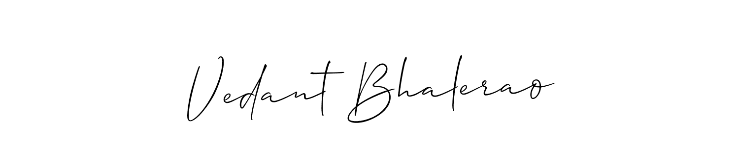 Also we have Vedant Bhalerao name is the best signature style. Create professional handwritten signature collection using Allison_Script autograph style. Vedant Bhalerao signature style 2 images and pictures png