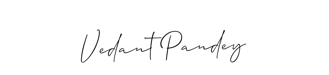 Make a beautiful signature design for name Vedant Pandey. Use this online signature maker to create a handwritten signature for free. Vedant Pandey signature style 2 images and pictures png