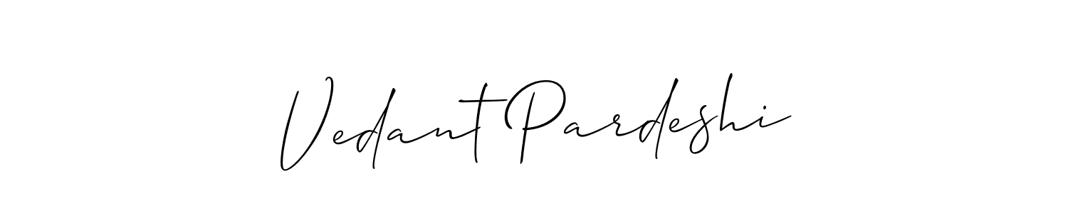 You can use this online signature creator to create a handwritten signature for the name Vedant Pardeshi. This is the best online autograph maker. Vedant Pardeshi signature style 2 images and pictures png