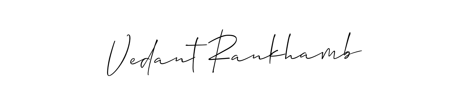 Make a beautiful signature design for name Vedant Rankhamb. Use this online signature maker to create a handwritten signature for free. Vedant Rankhamb signature style 2 images and pictures png