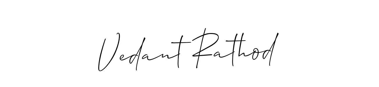 How to Draw Vedant Rathod signature style? Allison_Script is a latest design signature styles for name Vedant Rathod. Vedant Rathod signature style 2 images and pictures png