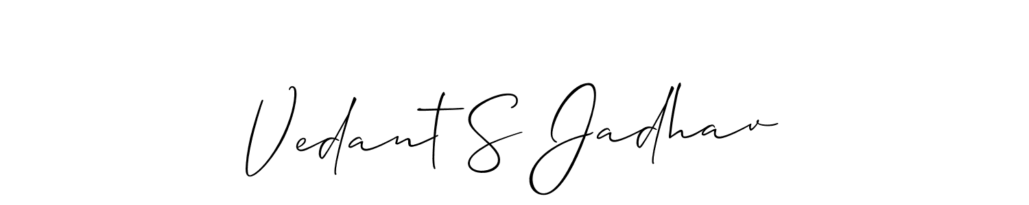 Make a beautiful signature design for name Vedant S Jadhav. Use this online signature maker to create a handwritten signature for free. Vedant S Jadhav signature style 2 images and pictures png