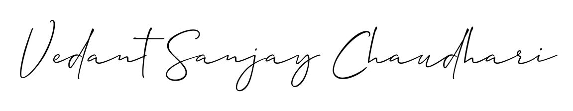 Achieve flawless digital penmanship with Vedant Sanjay Chaudhari name in Allison_Script font. The perfect tool for creating online signatures. Vedant Sanjay Chaudhari signature style 2 images and pictures png