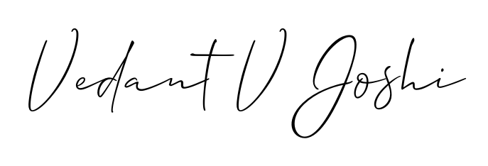 Build your personal autograph collection for name Vedant V Joshi with Allison_Script design. Browse, select, and save your favorites. Vedant V Joshi signature style 2 images and pictures png