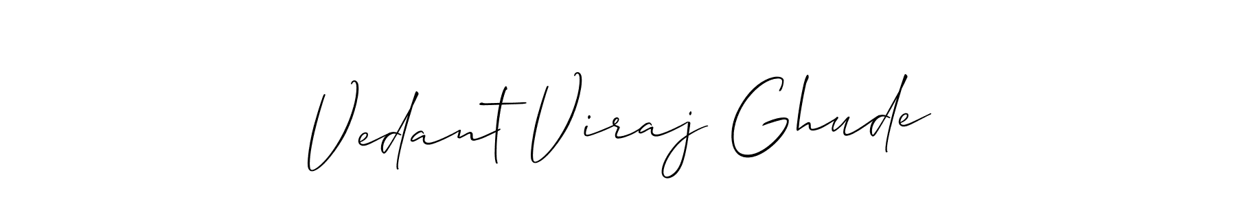 Make a beautiful signature design for name Vedant Viraj Ghude. Use this online signature maker to create a handwritten signature for free. Vedant Viraj Ghude signature style 2 images and pictures png