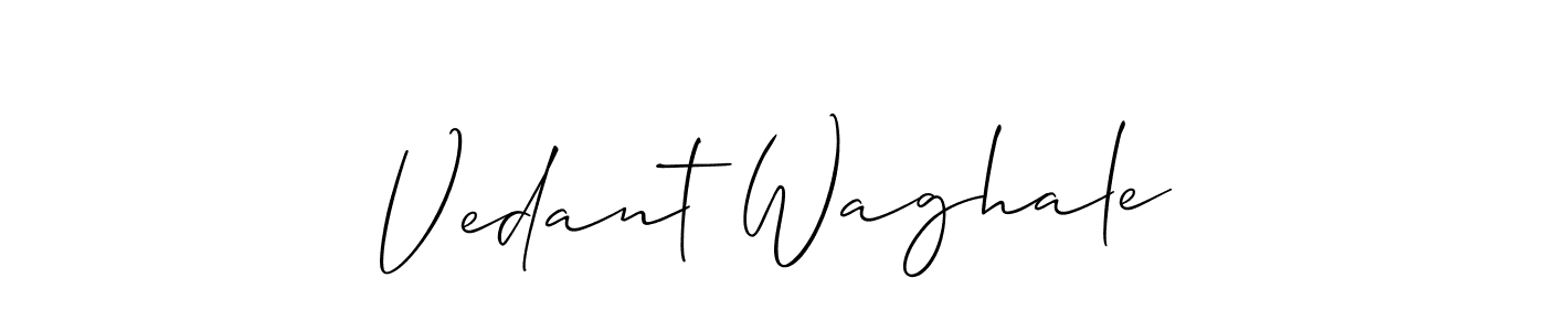 Also You can easily find your signature by using the search form. We will create Vedant Waghale name handwritten signature images for you free of cost using Allison_Script sign style. Vedant Waghale signature style 2 images and pictures png