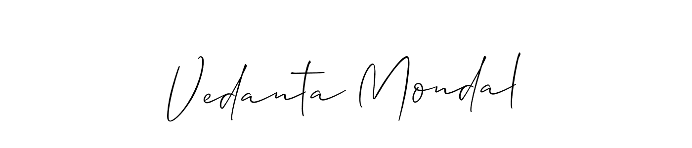 Once you've used our free online signature maker to create your best signature Allison_Script style, it's time to enjoy all of the benefits that Vedanta Mondal name signing documents. Vedanta Mondal signature style 2 images and pictures png