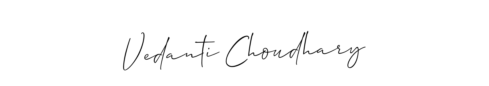Make a beautiful signature design for name Vedanti Choudhary. Use this online signature maker to create a handwritten signature for free. Vedanti Choudhary signature style 2 images and pictures png