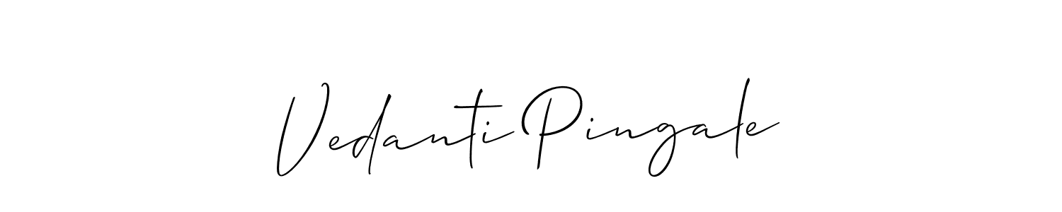 Here are the top 10 professional signature styles for the name Vedanti Pingale. These are the best autograph styles you can use for your name. Vedanti Pingale signature style 2 images and pictures png