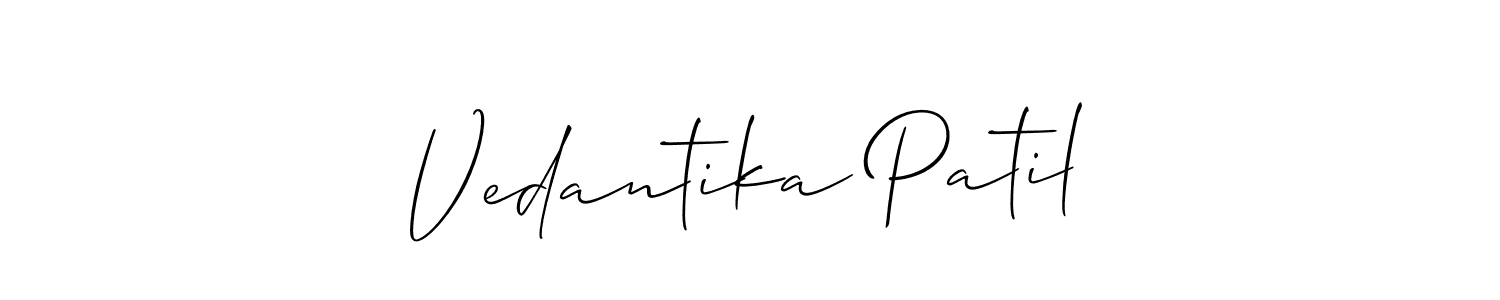 Check out images of Autograph of Vedantika Patil name. Actor Vedantika Patil Signature Style. Allison_Script is a professional sign style online. Vedantika Patil signature style 2 images and pictures png