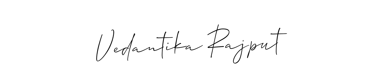 Make a beautiful signature design for name Vedantika Rajput. Use this online signature maker to create a handwritten signature for free. Vedantika Rajput signature style 2 images and pictures png