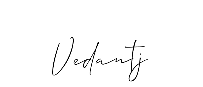 Also You can easily find your signature by using the search form. We will create Vedantj name handwritten signature images for you free of cost using Allison_Script sign style. Vedantj signature style 2 images and pictures png