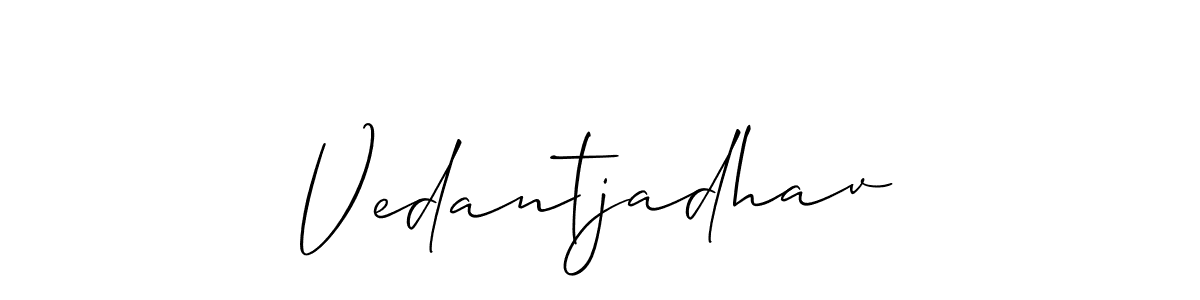 Best and Professional Signature Style for Vedantjadhav. Allison_Script Best Signature Style Collection. Vedantjadhav signature style 2 images and pictures png