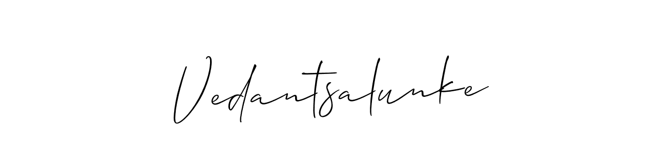 Make a beautiful signature design for name Vedantsalunke. Use this online signature maker to create a handwritten signature for free. Vedantsalunke signature style 2 images and pictures png