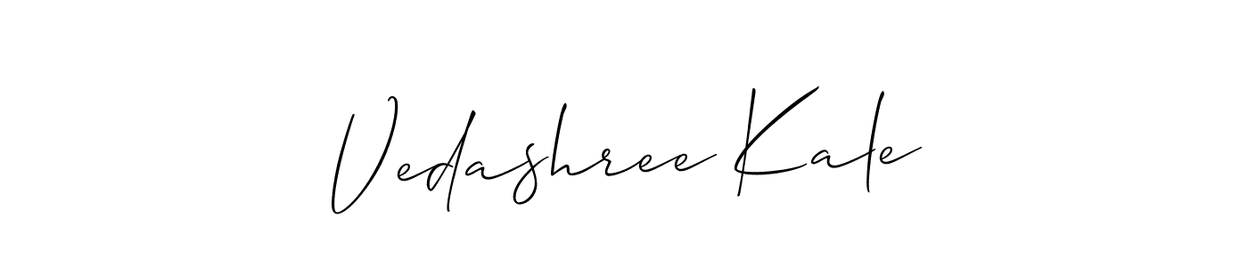 Design your own signature with our free online signature maker. With this signature software, you can create a handwritten (Allison_Script) signature for name Vedashree Kale. Vedashree Kale signature style 2 images and pictures png