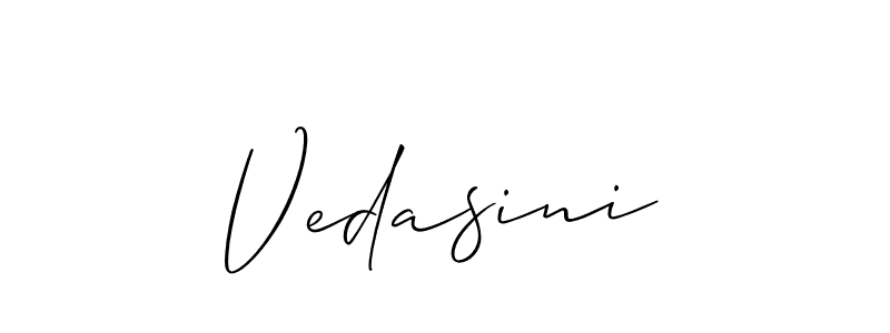 if you are searching for the best signature style for your name Vedasini. so please give up your signature search. here we have designed multiple signature styles  using Allison_Script. Vedasini signature style 2 images and pictures png