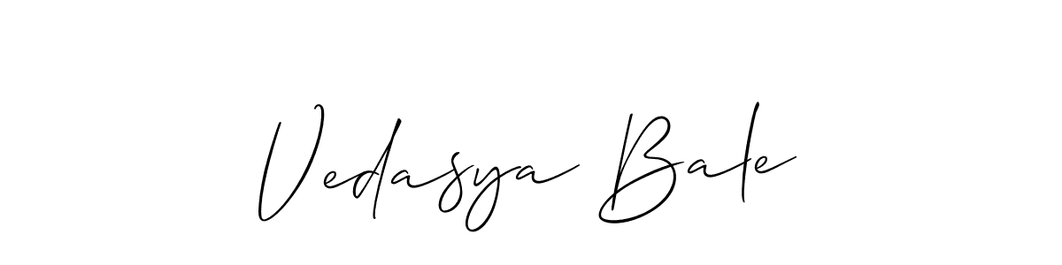 Best and Professional Signature Style for Vedasya Bale. Allison_Script Best Signature Style Collection. Vedasya Bale signature style 2 images and pictures png