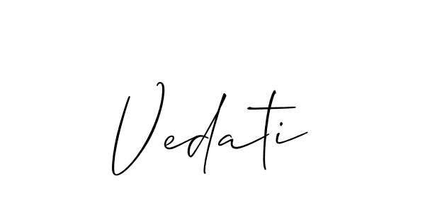 You can use this online signature creator to create a handwritten signature for the name Vedati. This is the best online autograph maker. Vedati signature style 2 images and pictures png