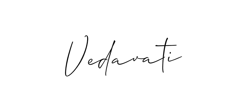 Also we have Vedavati name is the best signature style. Create professional handwritten signature collection using Allison_Script autograph style. Vedavati signature style 2 images and pictures png
