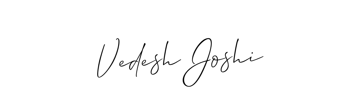 Make a beautiful signature design for name Vedesh Joshi. Use this online signature maker to create a handwritten signature for free. Vedesh Joshi signature style 2 images and pictures png