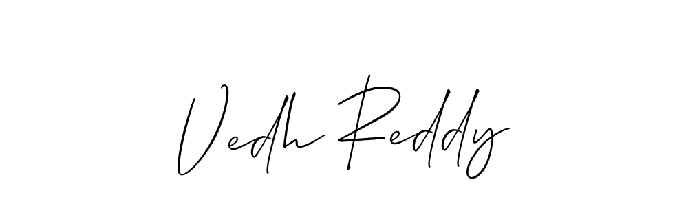 How to make Vedh Reddy signature? Allison_Script is a professional autograph style. Create handwritten signature for Vedh Reddy name. Vedh Reddy signature style 2 images and pictures png