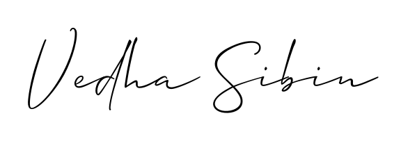 The Allison_Script typeface gives name Vedha Sibin a refined look. Suitable for certificates, diplomas, and official verification. Vedha Sibin signature style 2 images and pictures png