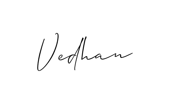 You can use this online signature creator to create a handwritten signature for the name Vedhan. This is the best online autograph maker. Vedhan signature style 2 images and pictures png