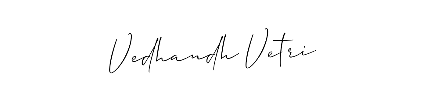 This is the best signature style for the Vedhandh Vetri name. Also you like these signature font (Allison_Script). Mix name signature. Vedhandh Vetri signature style 2 images and pictures png