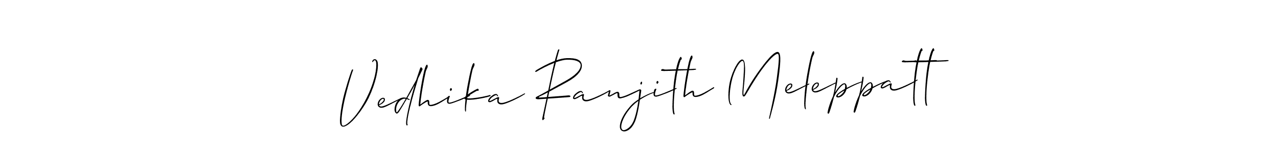Here are the top 10 professional signature styles for the name Vedhika Ranjith Meleppatt. These are the best autograph styles you can use for your name. Vedhika Ranjith Meleppatt signature style 2 images and pictures png