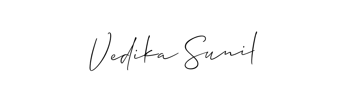 Make a beautiful signature design for name Vedika Sunil. Use this online signature maker to create a handwritten signature for free. Vedika Sunil signature style 2 images and pictures png