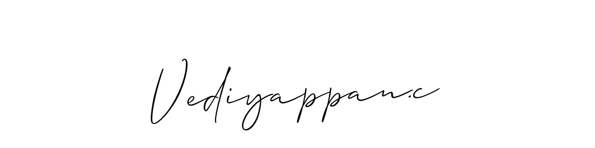 Best and Professional Signature Style for Vediyappan.c. Allison_Script Best Signature Style Collection. Vediyappan.c signature style 2 images and pictures png