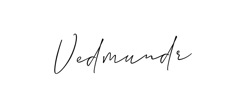Also You can easily find your signature by using the search form. We will create Vedmundr name handwritten signature images for you free of cost using Allison_Script sign style. Vedmundr signature style 2 images and pictures png