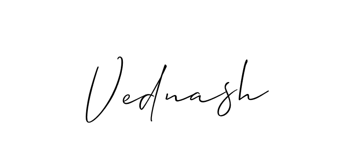 Also You can easily find your signature by using the search form. We will create Vednash name handwritten signature images for you free of cost using Allison_Script sign style. Vednash signature style 2 images and pictures png