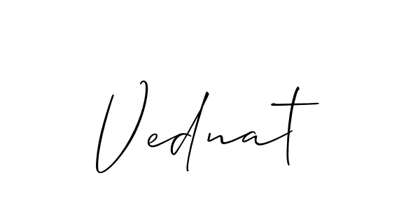 Make a beautiful signature design for name Vednat. Use this online signature maker to create a handwritten signature for free. Vednat signature style 2 images and pictures png