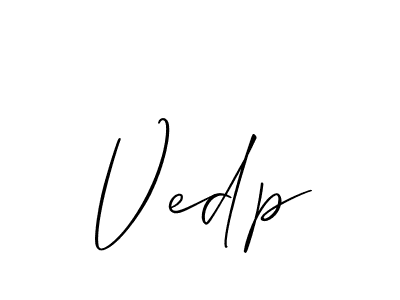 Similarly Allison_Script is the best handwritten signature design. Signature creator online .You can use it as an online autograph creator for name Vedp. Vedp signature style 2 images and pictures png