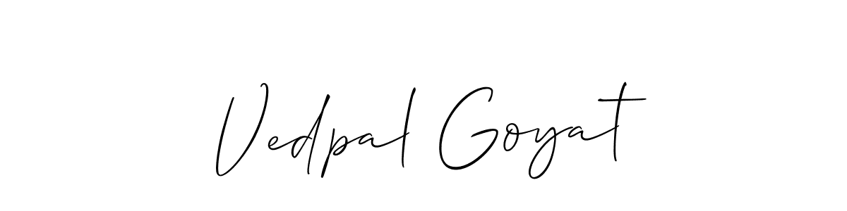 See photos of Vedpal Goyat official signature by Spectra . Check more albums & portfolios. Read reviews & check more about Allison_Script font. Vedpal Goyat signature style 2 images and pictures png