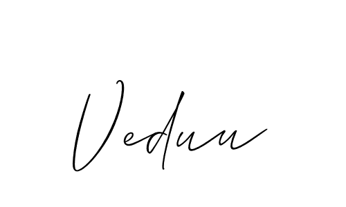 Once you've used our free online signature maker to create your best signature Allison_Script style, it's time to enjoy all of the benefits that Veduu name signing documents. Veduu signature style 2 images and pictures png