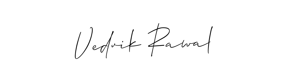 See photos of Vedvik Rawal official signature by Spectra . Check more albums & portfolios. Read reviews & check more about Allison_Script font. Vedvik Rawal signature style 2 images and pictures png