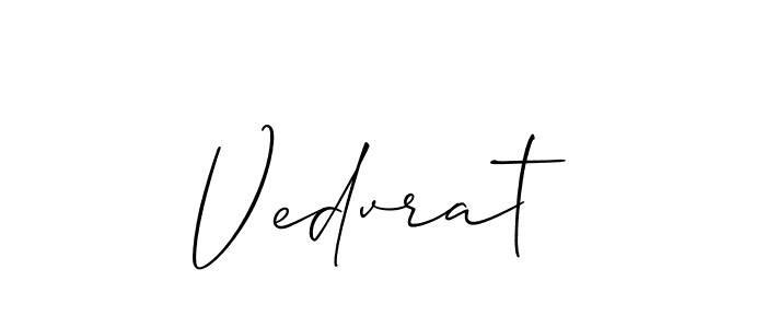 if you are searching for the best signature style for your name Vedvrat. so please give up your signature search. here we have designed multiple signature styles  using Allison_Script. Vedvrat signature style 2 images and pictures png