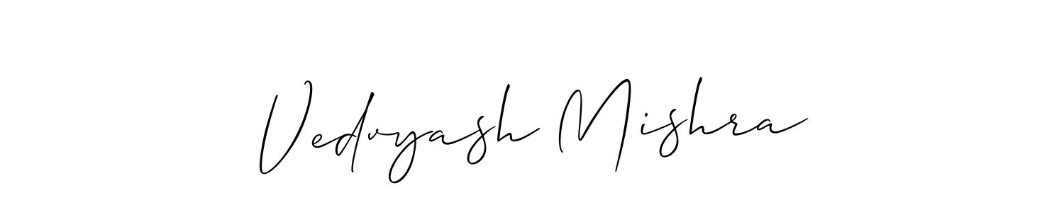 See photos of Vedvyash Mishra official signature by Spectra . Check more albums & portfolios. Read reviews & check more about Allison_Script font. Vedvyash Mishra signature style 2 images and pictures png