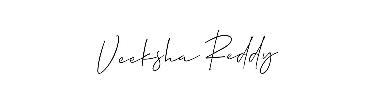 Veeksha Reddy stylish signature style. Best Handwritten Sign (Allison_Script) for my name. Handwritten Signature Collection Ideas for my name Veeksha Reddy. Veeksha Reddy signature style 2 images and pictures png