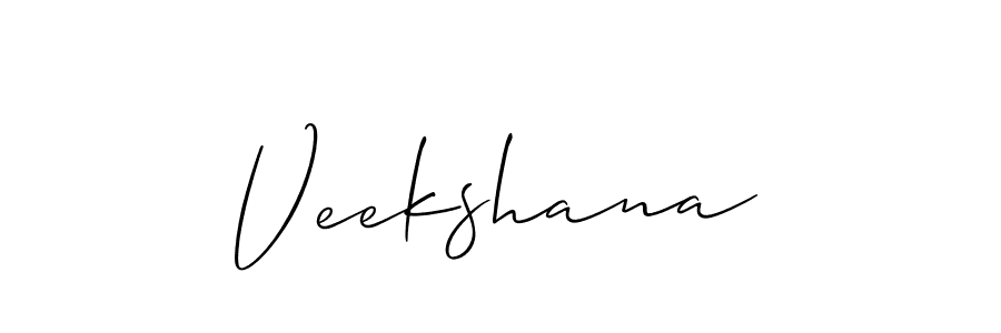 You should practise on your own different ways (Allison_Script) to write your name (Veekshana) in signature. don't let someone else do it for you. Veekshana signature style 2 images and pictures png