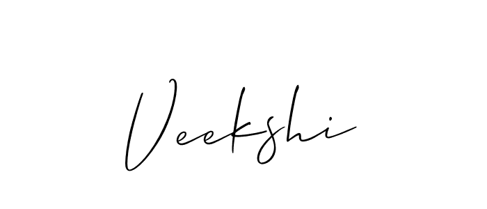 Similarly Allison_Script is the best handwritten signature design. Signature creator online .You can use it as an online autograph creator for name Veekshi. Veekshi signature style 2 images and pictures png