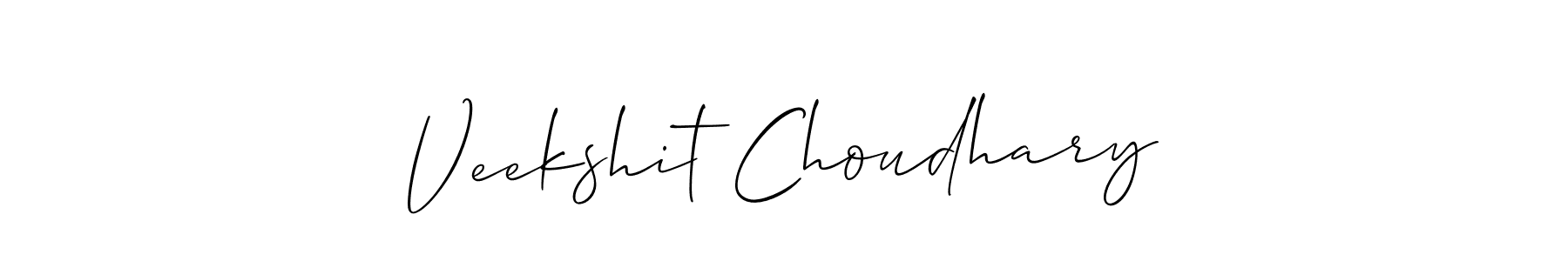 Design your own signature with our free online signature maker. With this signature software, you can create a handwritten (Allison_Script) signature for name Veekshit Choudhary. Veekshit Choudhary signature style 2 images and pictures png